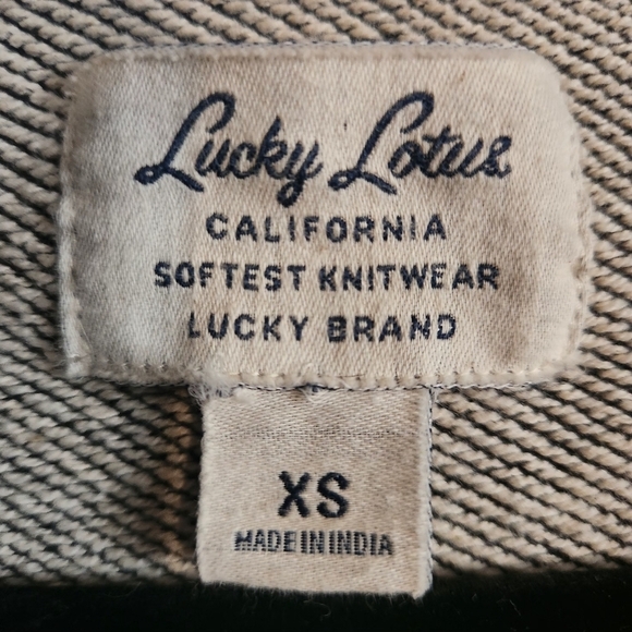 Lucky Brand Lucky Lotus Zip Up Hoodie Sz XS - Picture 6 of 6